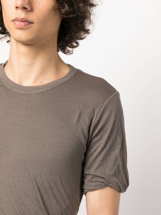 Rick Owens Double SS organic cotton T-shirt Grijs