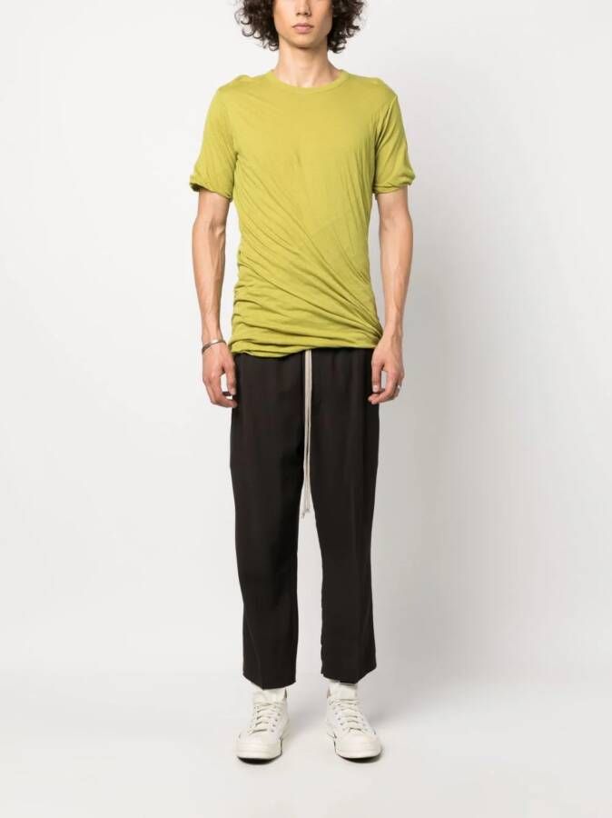 Rick Owens Double SS organic cotton T-shirt Groen