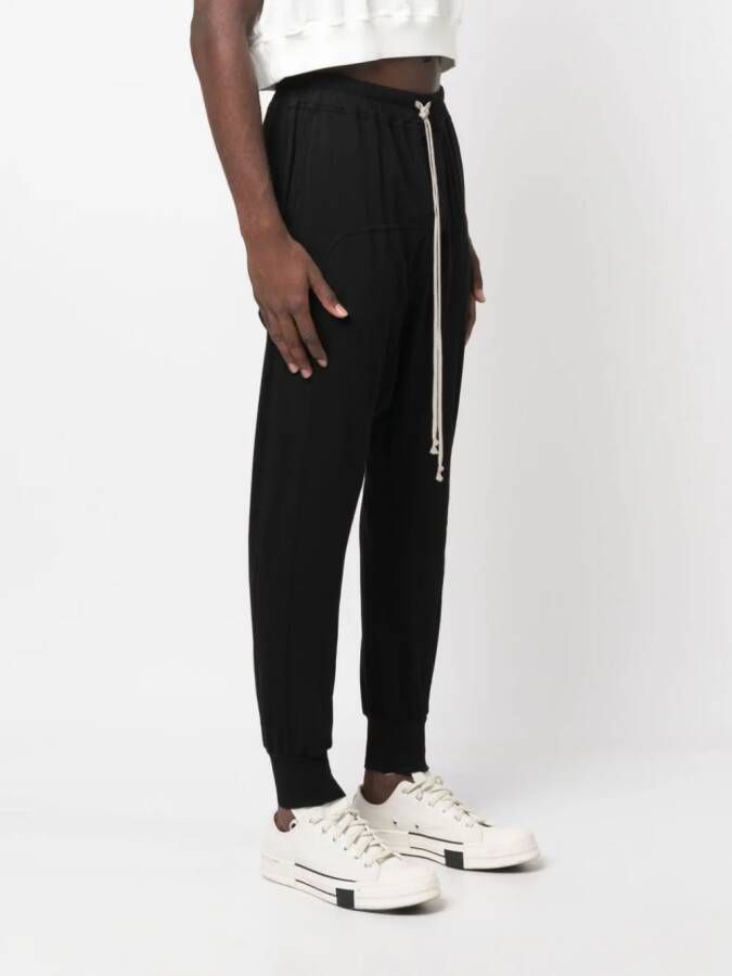 Rick Owens DRKSHDW Broek met verlaagd kruis Zwart