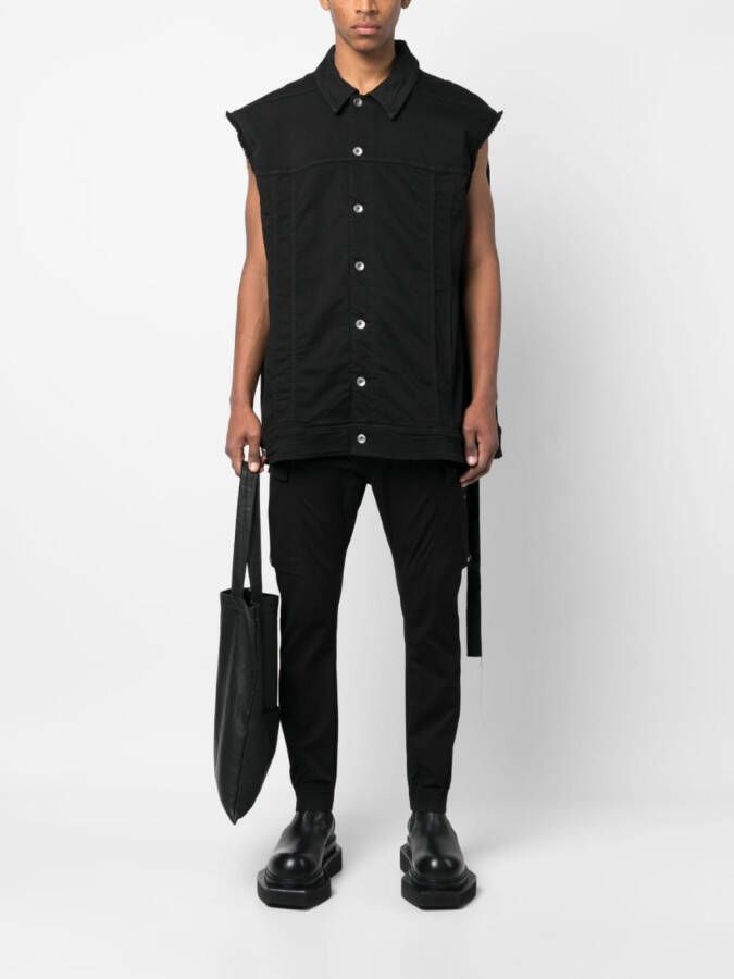 Rick Owens DRKSHDW Bodywarmer met knopen Zwart