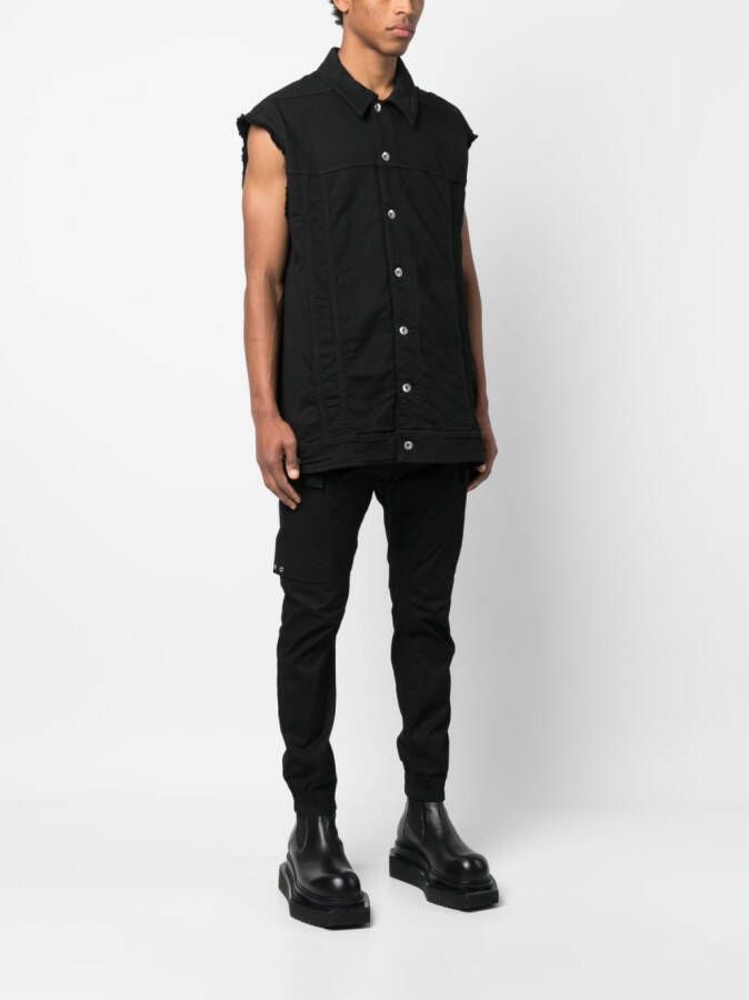Rick Owens DRKSHDW Bodywarmer met knopen Zwart