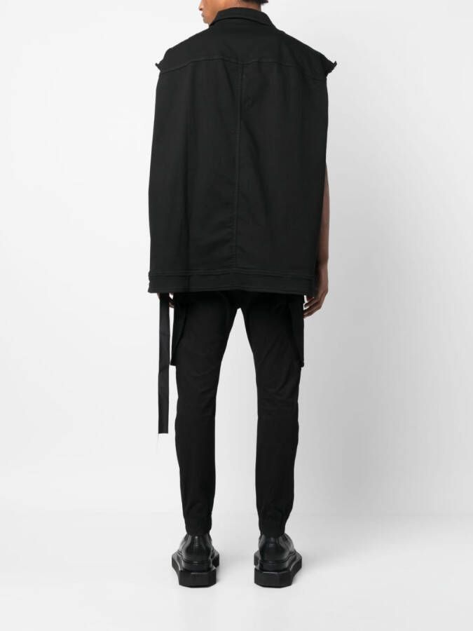 Rick Owens DRKSHDW Bodywarmer met knopen Zwart