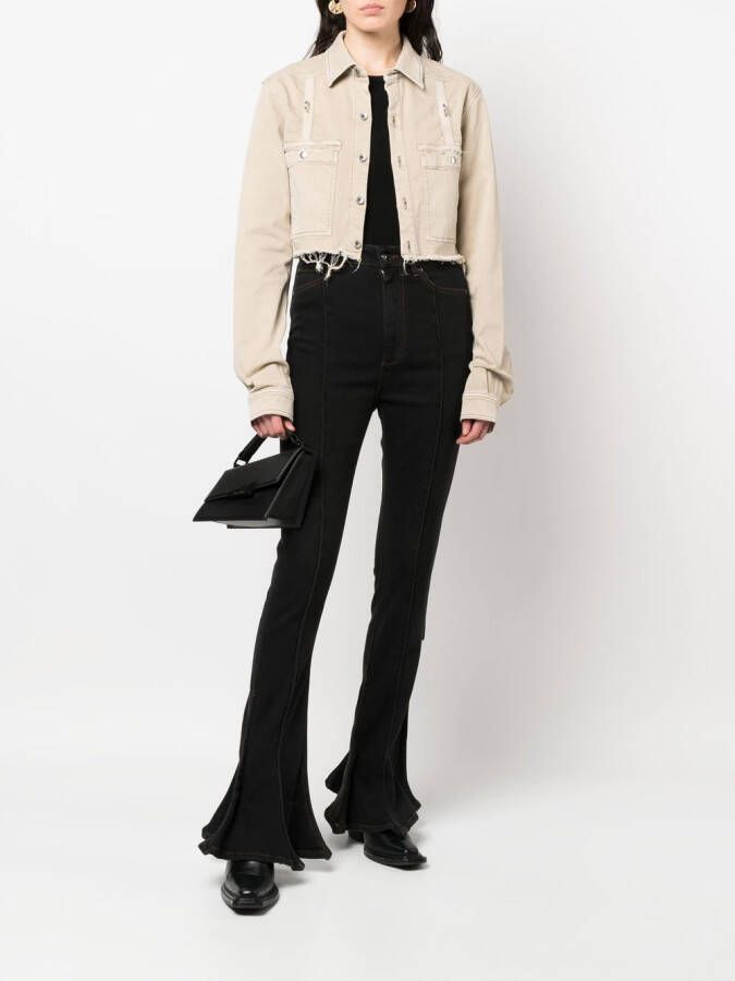 Rick Owens Cropped shirtjack Beige