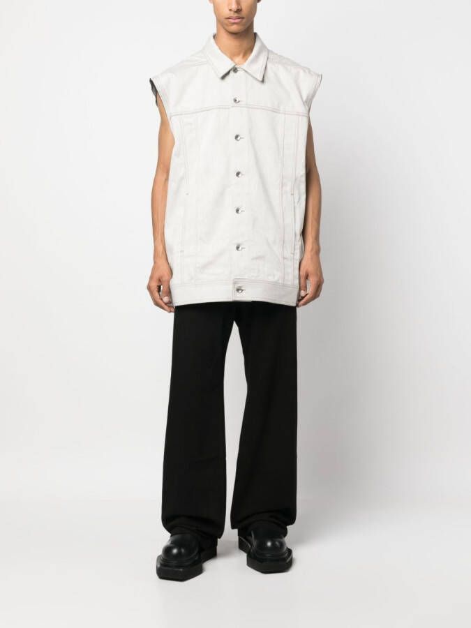 Rick Owens DRKSHDW Denim spencer Grijs