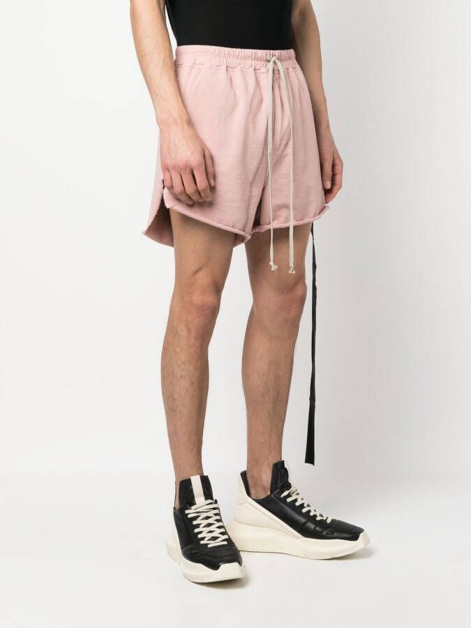 Rick Owens DRKSHDW Trainingsshorts met trekkoord Roze