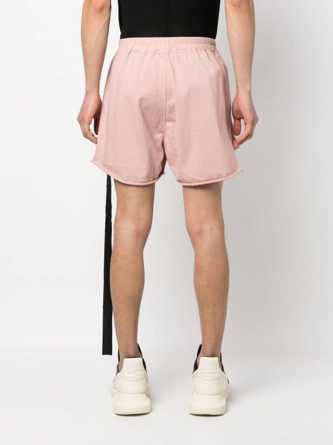 Rick Owens DRKSHDW Trainingsshorts met trekkoord Roze