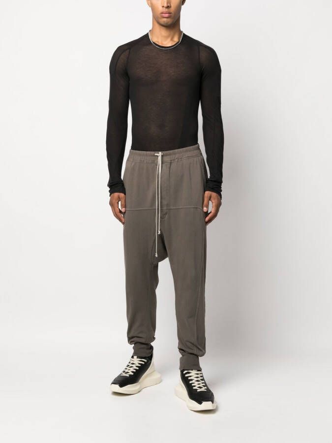 Rick Owens DRKSHDW Trainingsbroek met verlaagd kruis Bruin