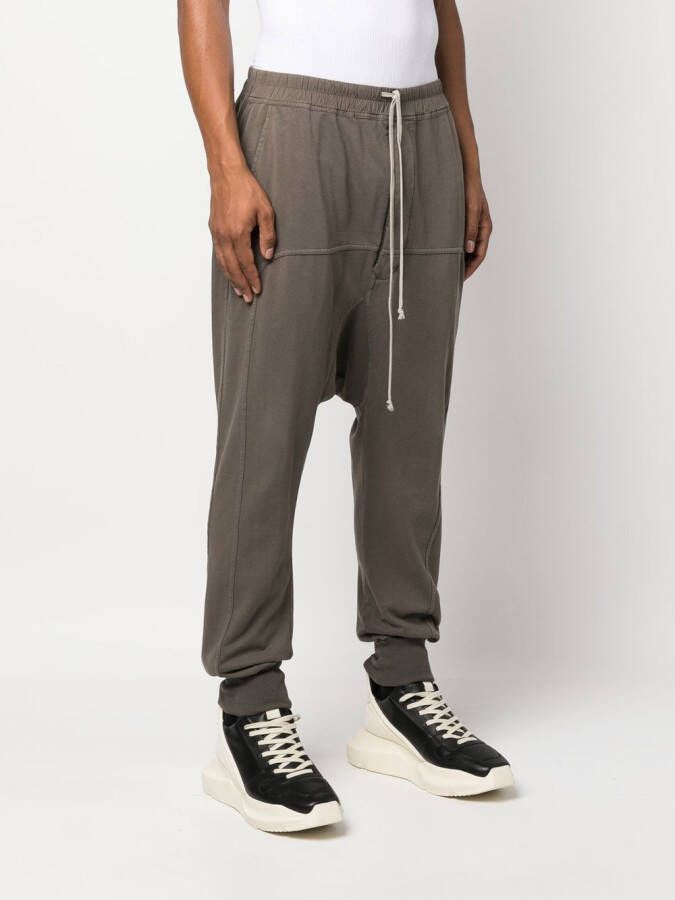 Rick Owens DRKSHDW Trainingsbroek met verlaagd kruis Bruin