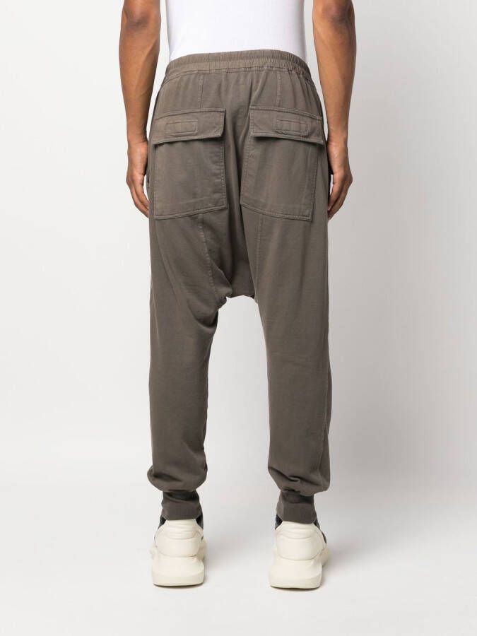 Rick Owens DRKSHDW Trainingsbroek met verlaagd kruis Bruin