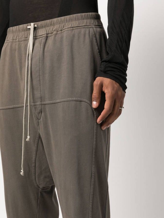 Rick Owens DRKSHDW Trainingsbroek met verlaagd kruis Bruin
