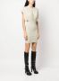 Rick Owens DRKSHDW Mini-jurk met gesmokt detail Beige - Thumbnail 3