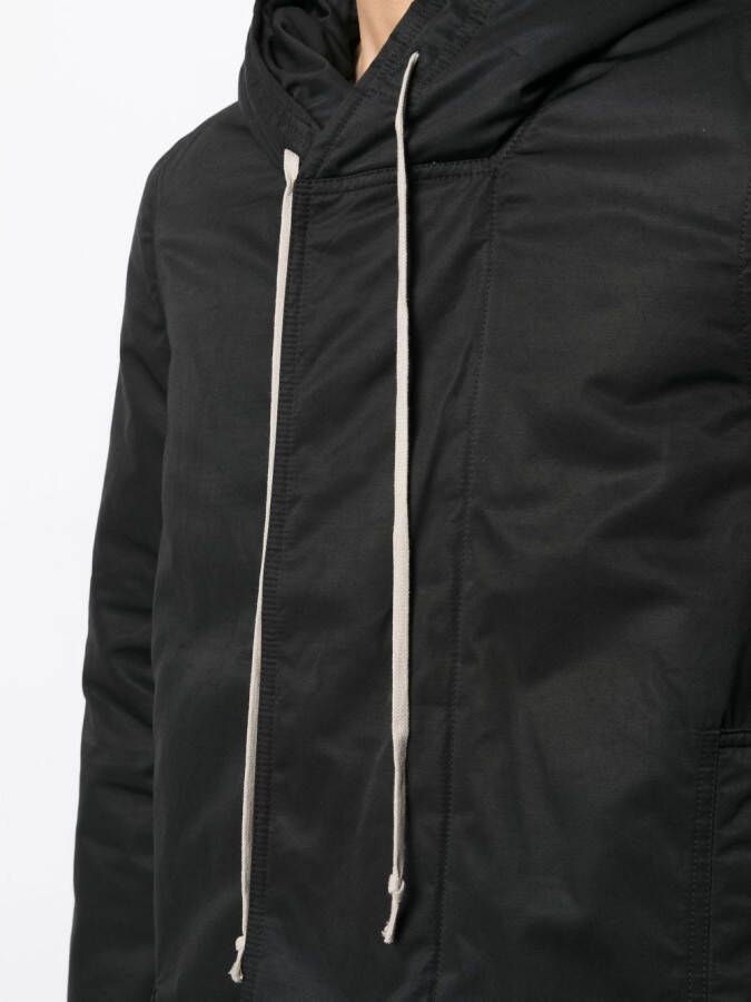 Rick Owens DRKSHDW Gewatteerde parka Zwart