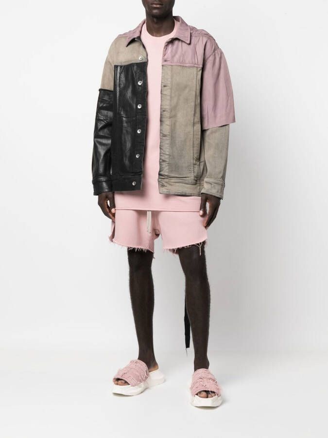 Rick Owens DRKSHDW Jack met patchwork Grijs
