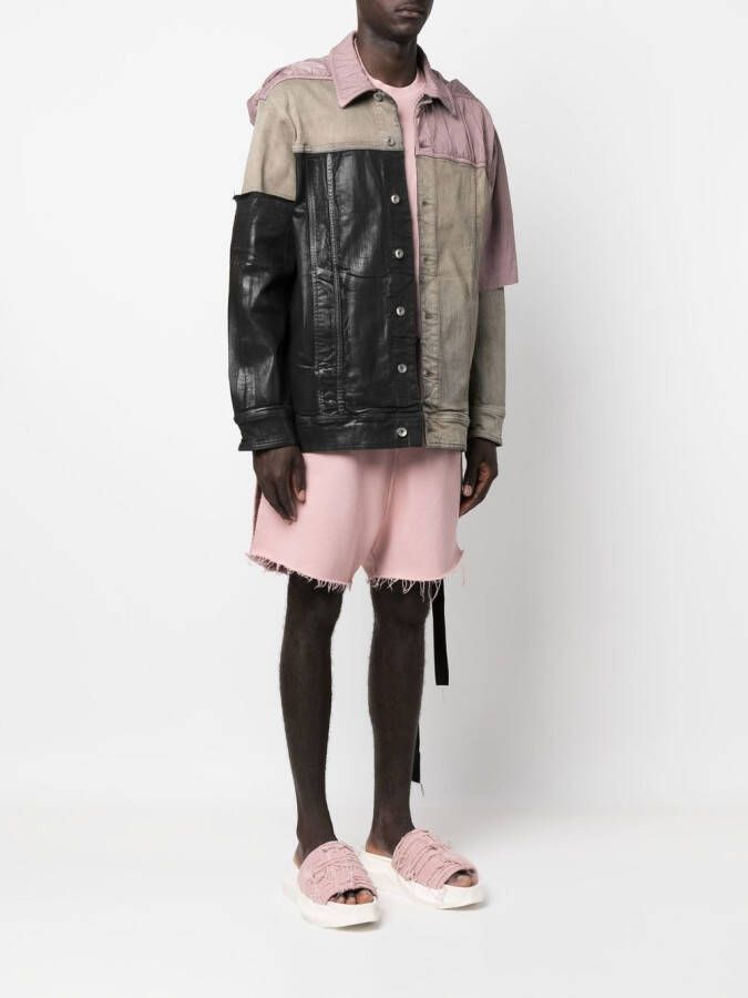 Rick Owens DRKSHDW Jack met patchwork Grijs