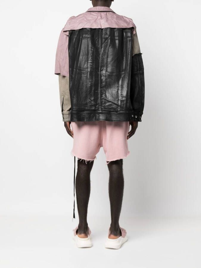 Rick Owens DRKSHDW Jack met patchwork Grijs