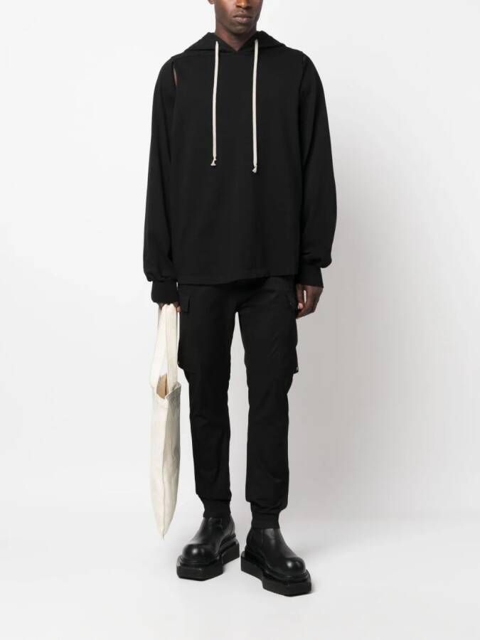 Rick Owens DRKSHDW Katoenen hoodie Zwart