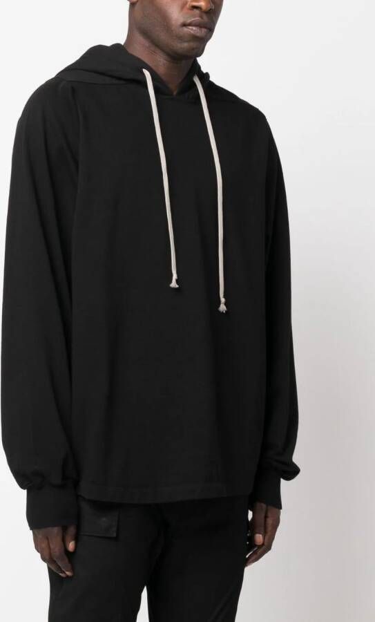 Rick Owens DRKSHDW Katoenen hoodie Zwart