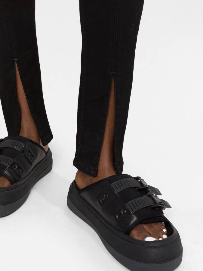 Rick Owens DRKSHDW Legging met zijsplit Zwart