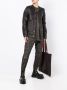 Rick Owens DRKSHDW Leren jack Zwart - Thumbnail 2