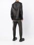 Rick Owens DRKSHDW Leren jack Zwart - Thumbnail 4