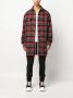 Rick Owens DRKSHDW Geruit overhemd Rood - Thumbnail 2