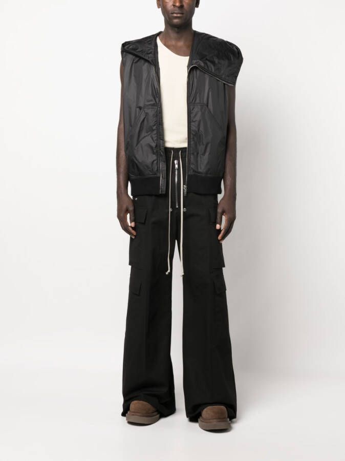 Rick Owens DRKSHDW Hoodie met rits Zwart