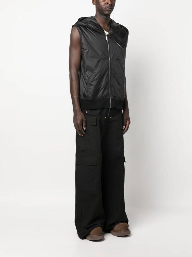 Rick Owens DRKSHDW Hoodie met rits Zwart