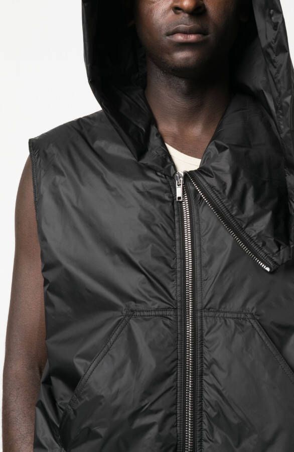 Rick Owens DRKSHDW Hoodie met rits Zwart
