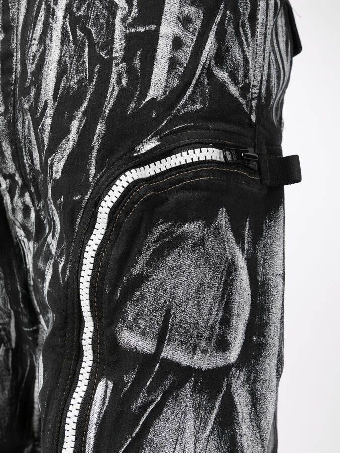 Rick Owens DRKSHDW Shorts met print Zwart