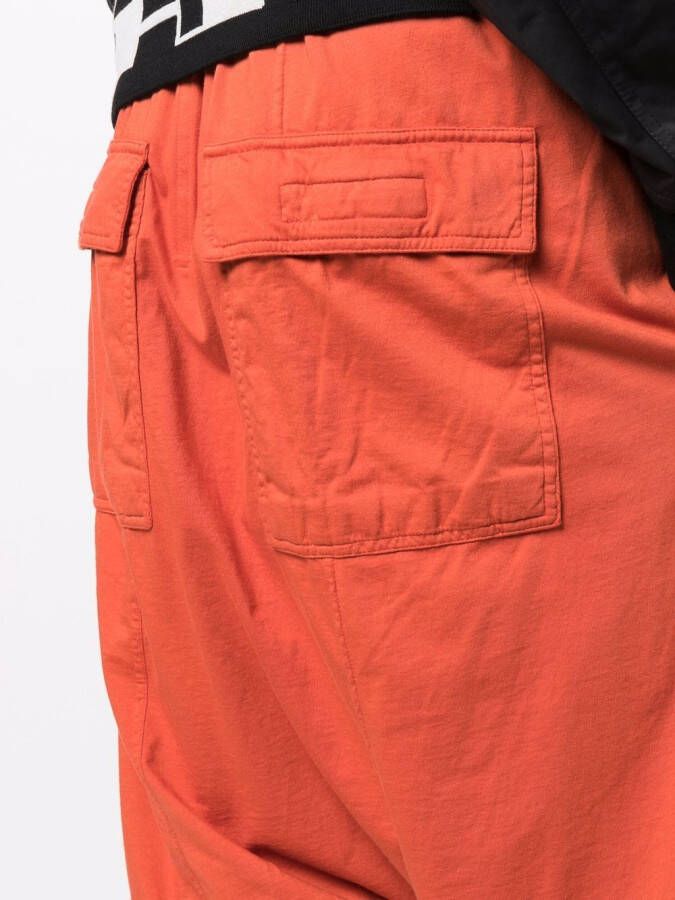 Rick Owens DRKSHDW Shorts met trekkoordtaille Oranje