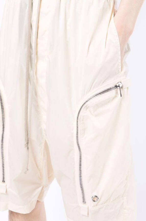 Rick Owens DRKSHDW Shorts met verlaagd kruis Wit