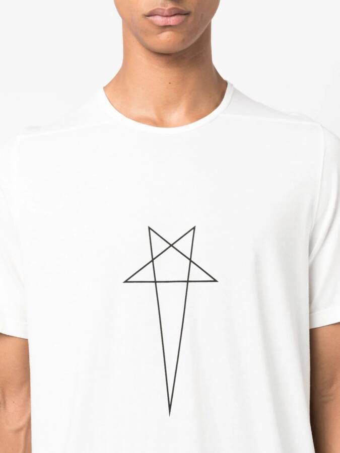 Rick Owens DRKSHDW T-shirt met ronde hals Beige
