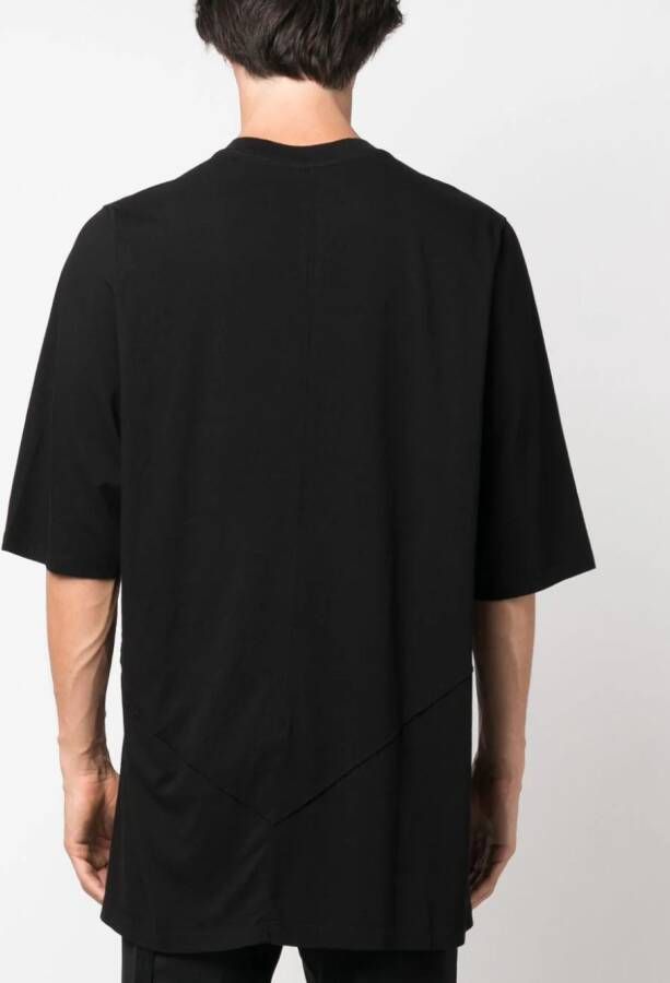 Rick Owens DRKSHDW T-shirt met patchwork Zwart