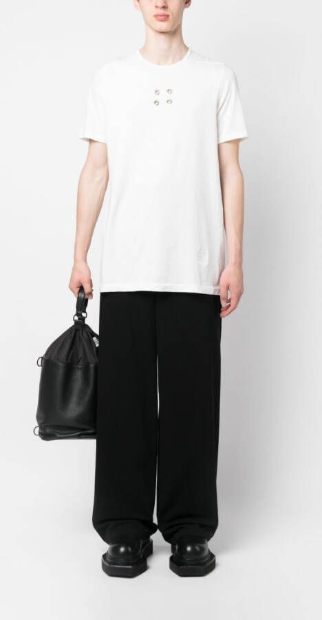 Rick Owens DRKSHDW T-shirt met studs Wit