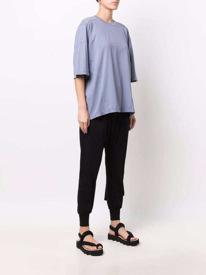 Rick Owens DRKSHDW T-shirt met verlaagde schouders Blauw