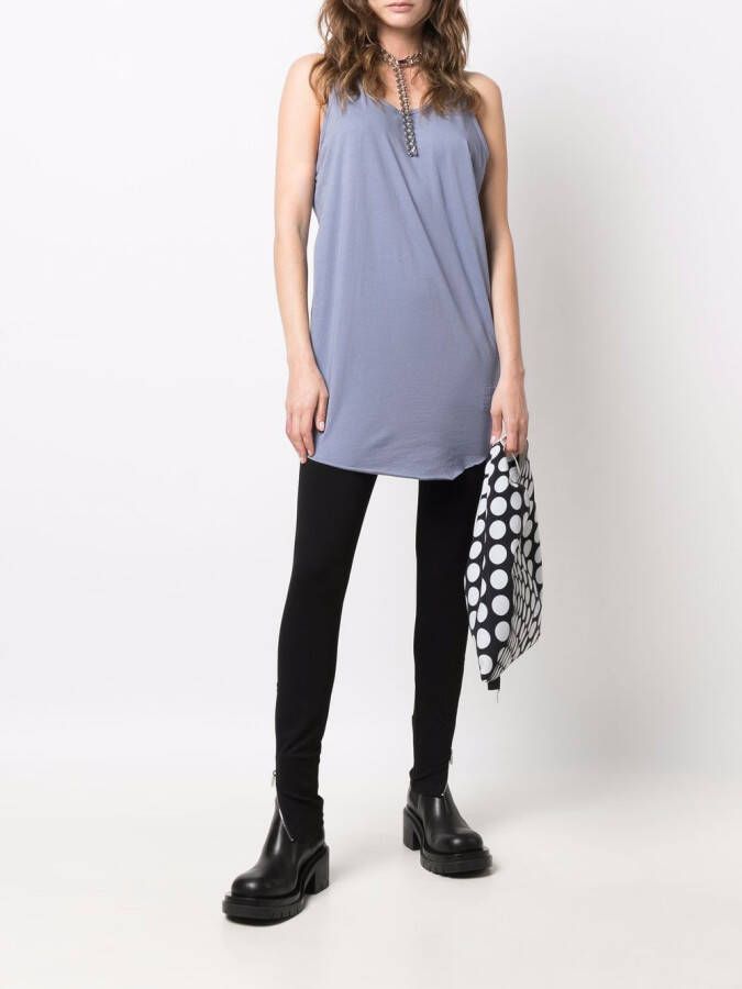 Rick Owens DRKSHDW Tanktop met diepe ronde hals Blauw