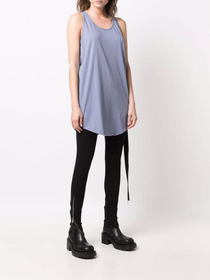Rick Owens DRKSHDW Tanktop met diepe ronde hals Blauw