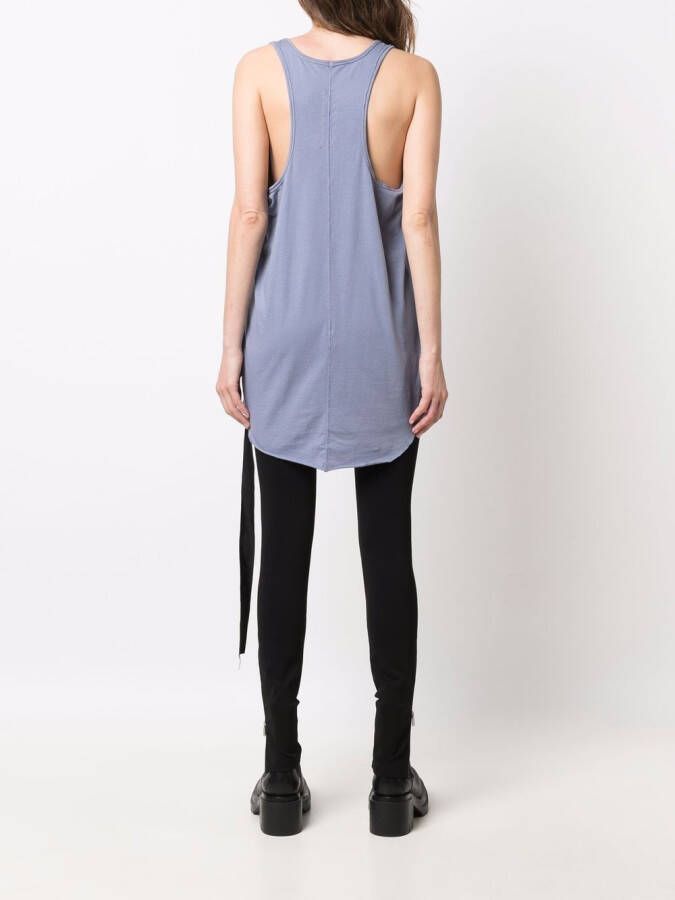Rick Owens DRKSHDW Tanktop met diepe ronde hals Blauw