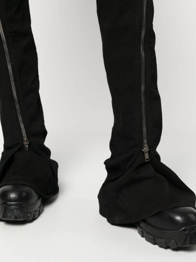 Rick Owens DRKSHDW Jeans met ritsdetail Zwart