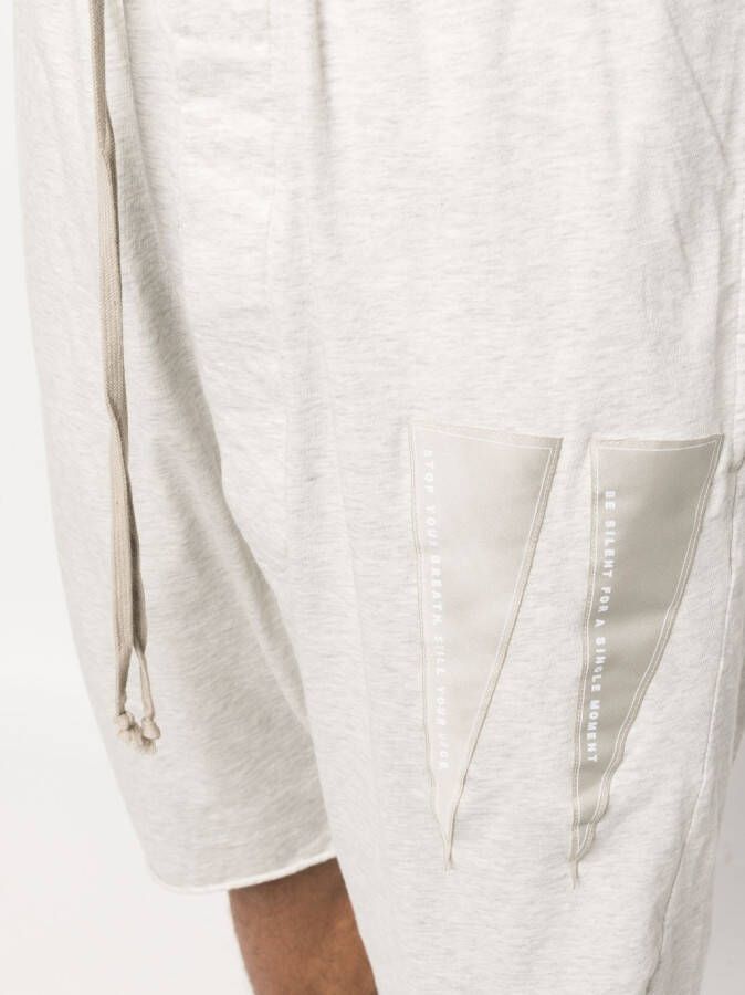 Rick Owens DRKSHDW Shorts met verlaagd kruis Beige
