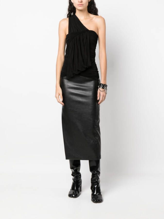 Rick Owens Gedrapeerde top Zwart