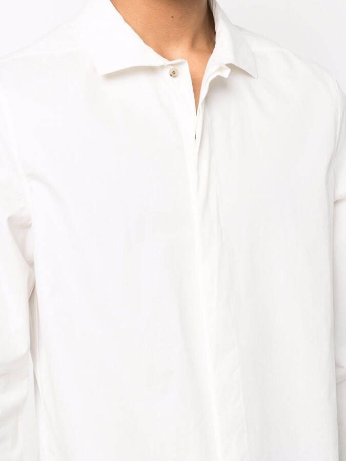 Rick Owens Effen overhemd Wit