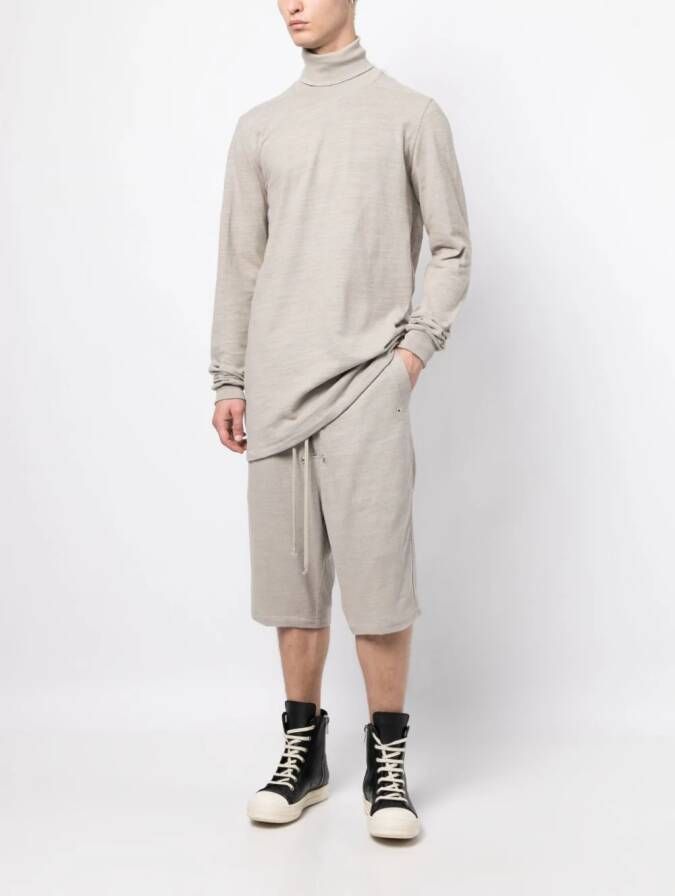 Rick Owens Shorts met verlaagd kruis Grijs