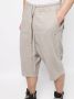 Rick Owens Shorts met verlaagd kruis Grijs - Thumbnail 5