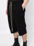 Rick Owens Shorts met verlaagd kruis Zwart - Thumbnail 5