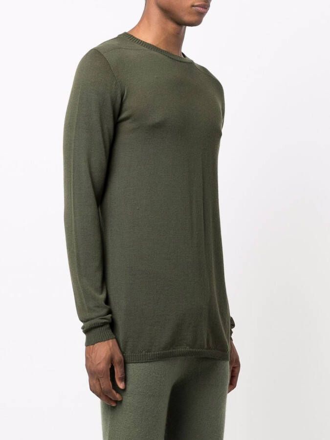 Rick Owens Fijngebreide trui Groen