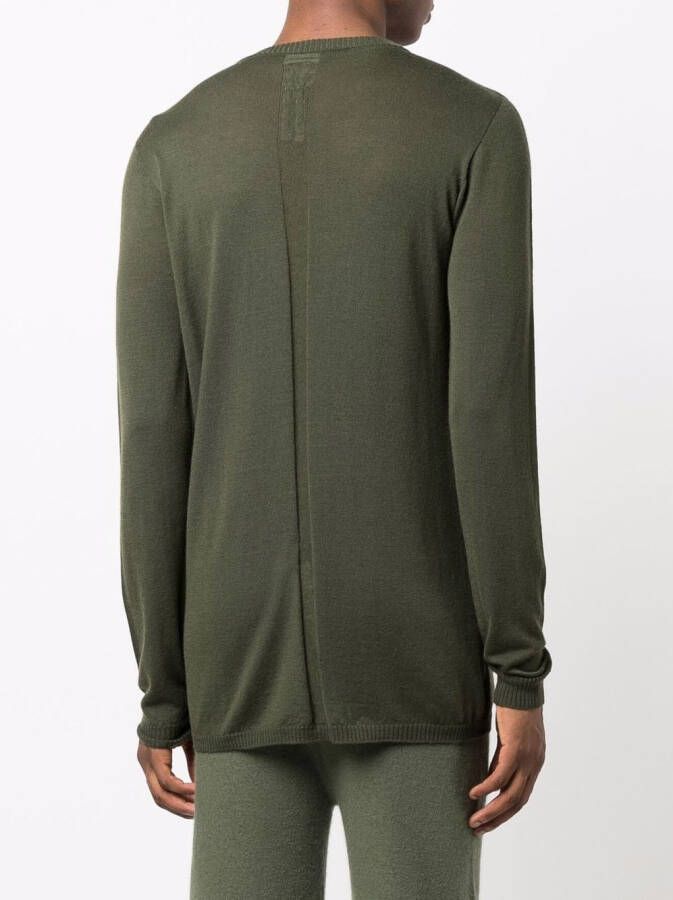 Rick Owens Fijngebreide trui Groen