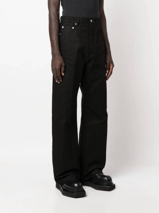 Rick Owens Flared broek Zwart