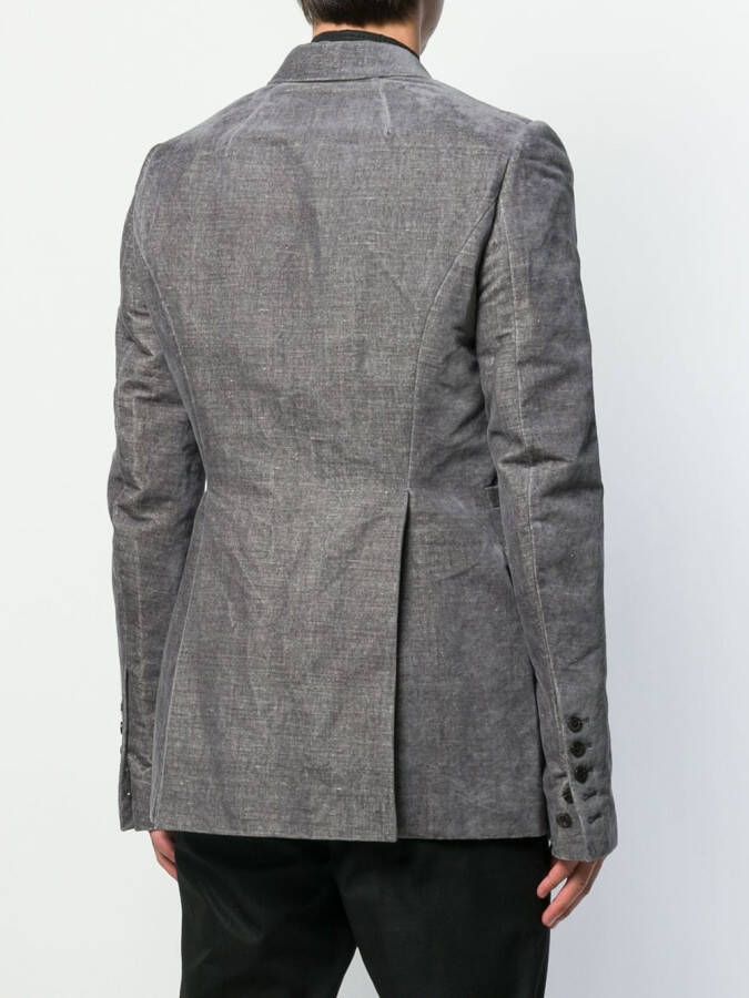 Rick Owens Fluwelen blazer Grijs