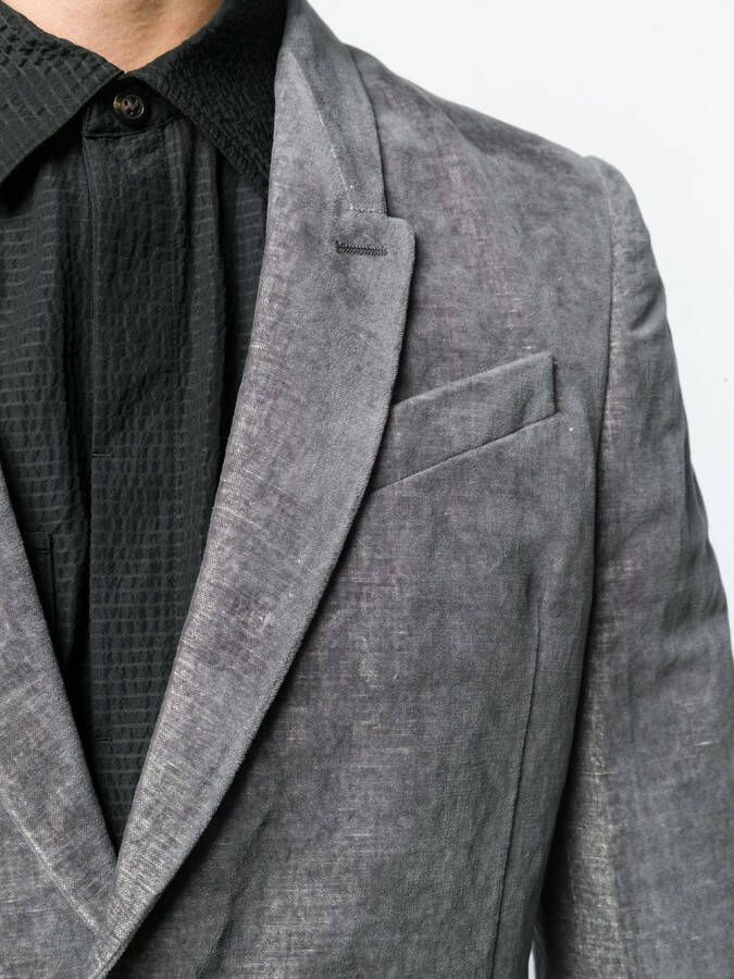 Rick Owens Fluwelen blazer Grijs